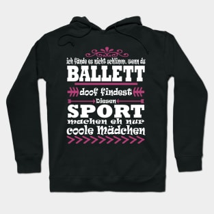 Ballett Mädchen Sport Geschenk Pirouette Hoodie